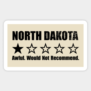 North Dakota One Star Review Magnet